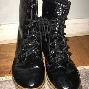Women’s Black Combat Boots